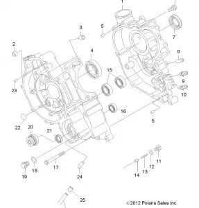 ENGINE, Картер - A13MH50TD (49ATVКартер12SP500)