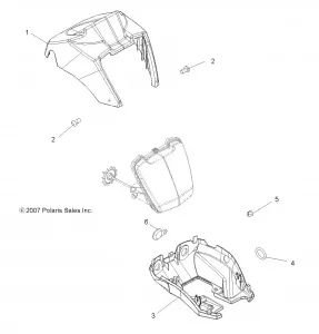 BODY, HEADLIGHT POD - A13MH76FF (49ATVHEADLIGHT11SP800)