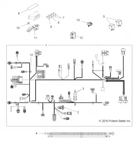 ELECTRICAL, HARNESSES - A13MH76FF (49ATVHARNESS11SP800)