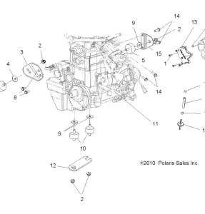 ENGINE, MOUNTING - A13MH76FF (49ATVENGINEMTG11SP800)