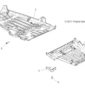 BODY, SKID PLATES - A13ZN8EFK/EFN (49ATVSKIDPLATE12SPXP850)