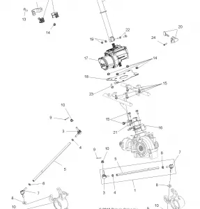 STEERING, STEERING POST ASM. - A13ZN8EFK/EFN (49ATVSTEERING11SPEPS550I)