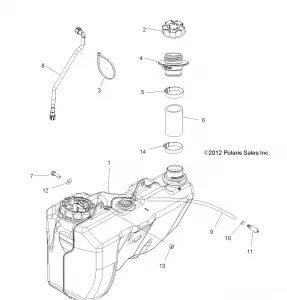 BODY, Топливная система TANK - A13DN5EAF/EAR (49ATVТопливная система13SPX2550)