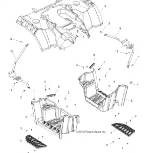 BODY, REAR CAB and FOOTWELL - A13DN8EFW (49ATVFOOTWELL11SPTRG550)