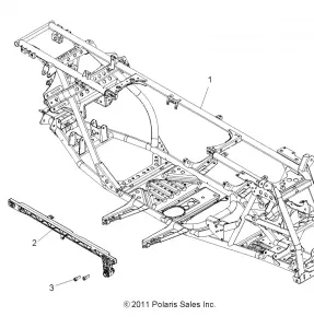 CHASSIS, MAIN Рама - A13DN8EFW (49ATVРама12SPTRGEPS)