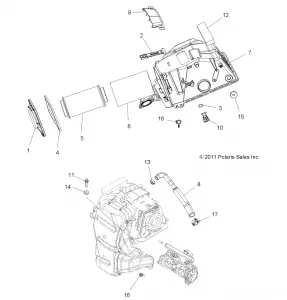 ENGINE, Впуск - A13DN8EFW (49ATVAIRINTAKE12SP850F)