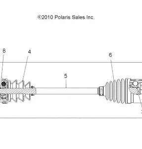 DRIVE TRAIN, Приводной вал, FRONT - A13ZN85AA/AQ/AZ (49ATVSHAFTDRIVE1332873)