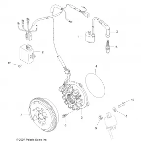 ELECTRICAL, IGNITION SYSTEM - A13NA32AA (49ATVMAGNETO08TB)