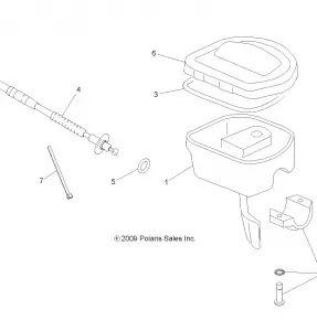 STEERING, CONTROLS and THROTTLE - A13NA32AA (49ATVCONTROLS10TBLZR)