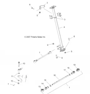 STEERING, STEERING POST - A13NA32AA (49ATVSTEERING08SCRAM)