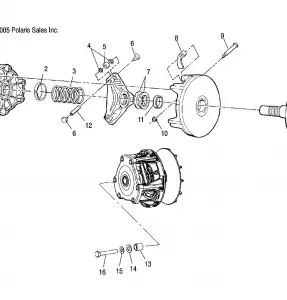 DRIVE TRAIN, PRIMARY CLUTCH - A13EA32FA (4999202939920293B12)