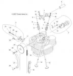 ENGINE, VALVES and CAMSHAFT - A13EA32FA (49ATVCAMSHAFT08TB)