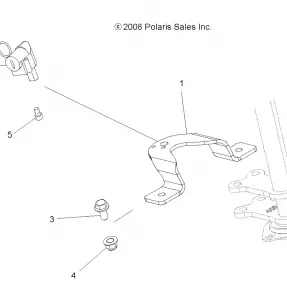 STEERING, STEERING LOCK - A13EA32FA (49ATVSTEERINGLOCK09SP500TR)