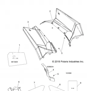 BODY, REAR CAB - A14GH9EFW (101608)