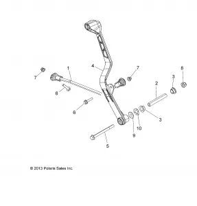 DRIVE TRAIN, GEAR SELECTOR - A14GH9EFW (49ATVGEARSELECT14SCRAM)