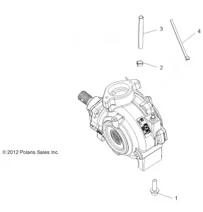 DRIVE TRAIN, GEARCASE MOUNTING, FRONT - A14GH9EFW (49ATVGEARCASEMTG13850SCRAM)