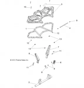 BODY, REAR RACK - A14GH9EAW (49ATVRACKMTGRR13850SCRAM)