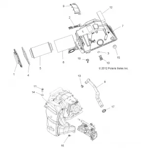 ENGINE, Впуск - A14GH9EAW (49ATVAIRINTAKE13850SCRAM)