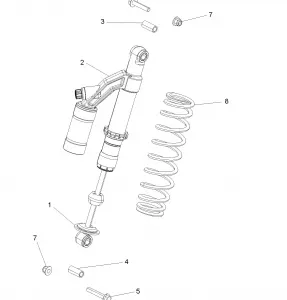 SUSPENSION, SHOCK, REAR, MOUNTING - A14GH9EAW (49ATVSHOCKMTG7044080)