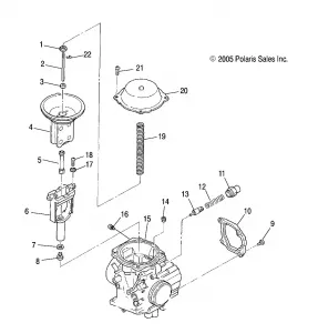 ENGINE, CARBURETOR, UPPER - A14MH46AA/AH/MS46AA (4999200059920005D07)