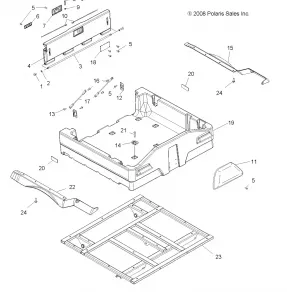 BODY, DUMP BOX - A14CF76AA (49ATVBOX13SP6X6)