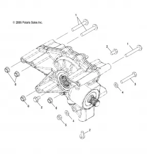 DRIVE TRAIN, REAR GEARCASE MOUNTING - A14CF76AA (4999200299920029D05)