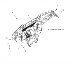 BODY, BUMPER, REAR - A14BH33FJ (49ATVBUMPERRR14ACEE)