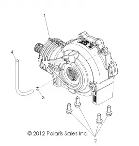 DRIVE TRAIN, FRONT GEARCASE - A14BH33FJ (49ATVGEARCASEMTG14325)