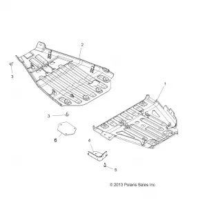 BODY, SKID PLATES - A14ZN8EFP (49ATVSKIDPLATE14SP550)