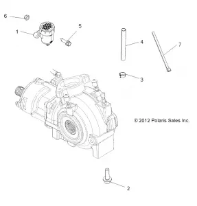 DRIVE TRAIN, GEARCASE MOUNTING, FRONT - A14ZN8EFP (49ATVGEARCASEMTG13SP850F)