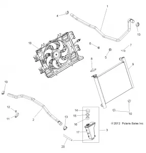 ENGINE, Охлаждение SYSTEM - A14ZN8EFP (49ATVCOOL13SPXP850)