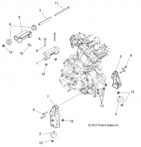 ENGINE, MOUNTING - A14DH57AA/AJ (49ATVENGINEMTG14SP570)