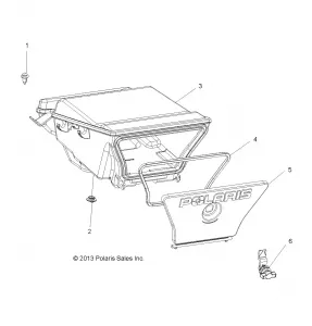 BODY, STORAGE BOX, REAR - A14DH57FJ (49ATVSTORAGERR14SP570)