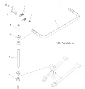 SUSPENSION, STABILIZER BAR - A14TN5EAA/EAD (49ATVSTABILIZER14SP550)