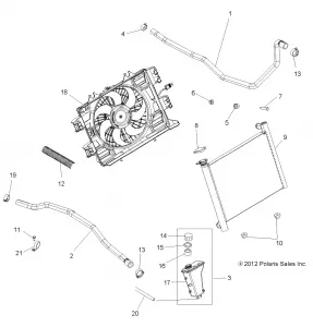 ENGINE, Охлаждение SYSTEM - A14ZN55TA (49ATVCOOL13SP550)