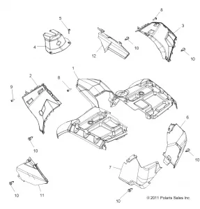 BODY, FRONT CAB - A14ZN8EAB/C/I/M/P/S (49ATVCAB12SPTRGEPS)