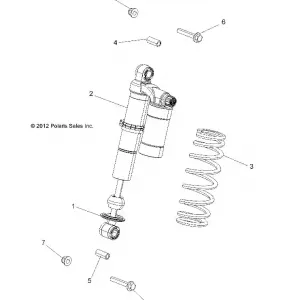 SUSPENSION, SHOCK, FRONT, MOUNTING - A14ZN8EAP (49ATVSHOCKMTG7044135)