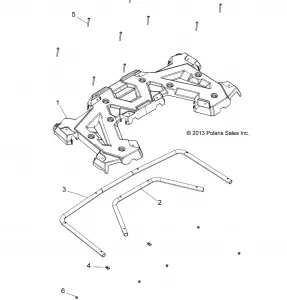 BODY, REAR RACK - A15SET57CA/S57CJ/CA (49ATVRACKMTGRR14570)