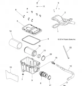 ENGINE, Впуск SYSTEM - A15SET57CA/S57CJ/CA (49ATVAIRBOX15570MD)