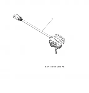 STEERING, CONTROLS, THROTTLE ASM. and CABLE - A15SJE57HI (49ATVCONTROLS15TRCTR)