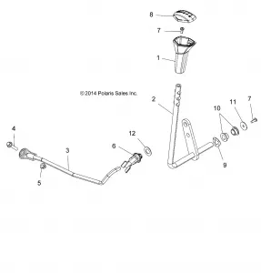 DRIVE TRAIN, GEAR SELECTOR - A15SXE95FK (49ATVGEARSELECT15850SP)