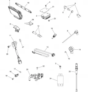 ELECTRICAL, SWITCHES, SENSORS, ECU and CONTROL MODULES - A15SXE95FK (49ATVSWITCHES14SP850F)