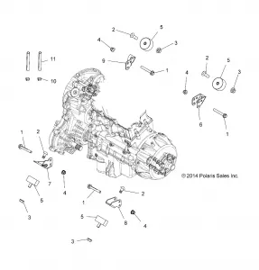 ENGINE, MOUNTING AND Вариатор MOUNTING - A15SXE95FK (49ATVENGINEMTG15850SP)