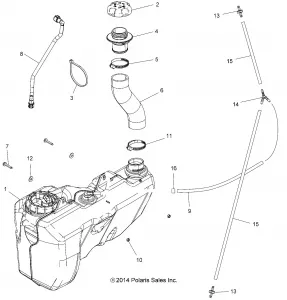 BODY, Топливная система TANK - A15SVA85FD (49ATVТопливная система15SCRM1)