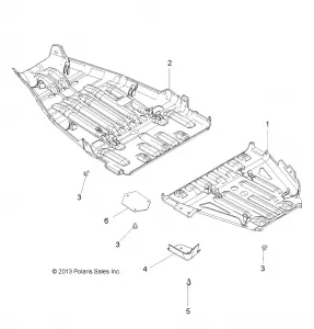 BODY, SKID PLATES - A15SVA85HD (49ATVSKIDPLATE14850SCRAM)