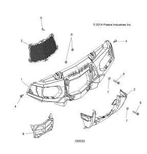 BODY, FRONT BUMPER and MOUNTING - A15SXE95HK (49ATVBUMPER15850SP)