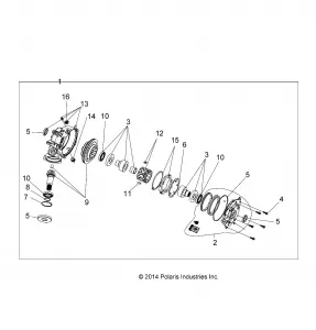 DRIVE TRAIN, FRONT GEARCASE - A15SEA57AA/AC/AD/LD (49ATVTRANSINTL1333393)