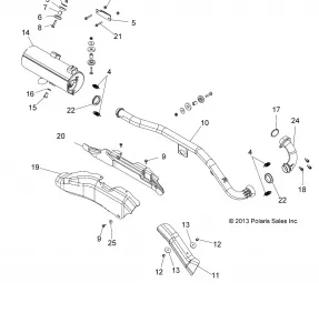 ENGINE, Выхлопная система - A15SEA57AA/AC/AD/LD (49ATVВыхлопная система14SP570)