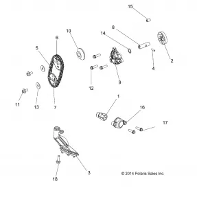 ENGINE, Маслянный насос - A15SEA57AA/AC/AD/LD (49ATVOILPUMP15570AA)