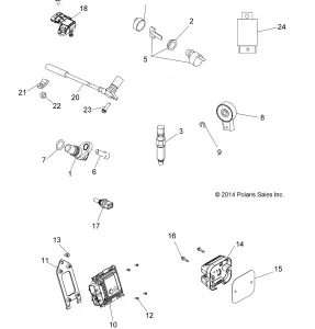 ELECTRICAL, SWITCHES, SENSORS and ECM - A15SEB57CA/CJ/SEC57CJ/CA (49ATVELECT15QUAD)